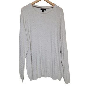 Tasso Elba White Sweater Elbow Pads - XL